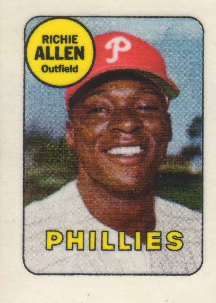 Richie Allen baseball trading card
